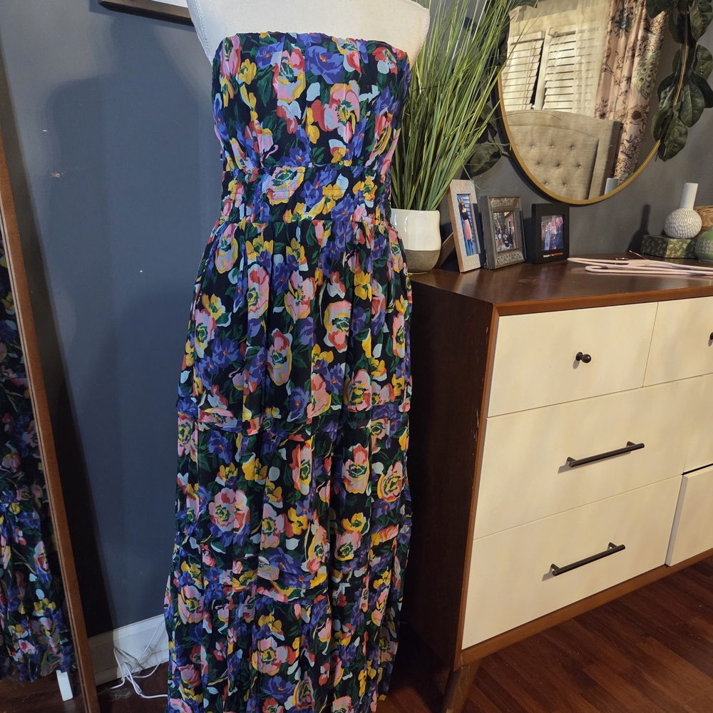 Anthropologie Floral Maxi Dress - Multicolor